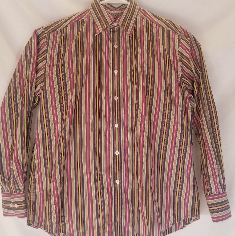 Robert Graham Authentic Mens Striped Flip Cuff
